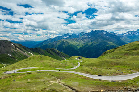 View from Grossglockner High Alpine Roadの写真素材