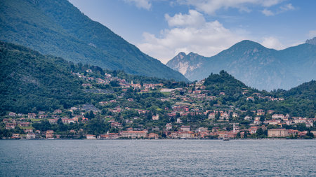 A view of Varenna on Lake Como in glorious summer weather