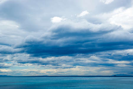 Cloudy day on Tuscany seaside Italy