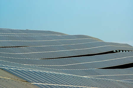 Solar panels in the Tuscan countryside