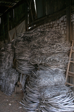stainless steel cable reelsの写真素材