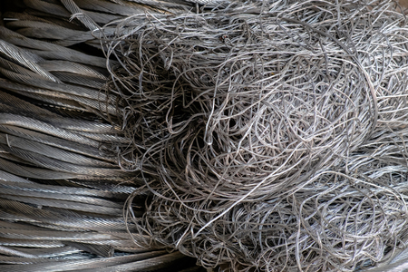 A close up of  stainless steel reelsの写真素材