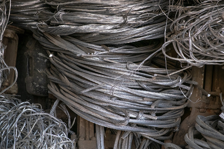 A close up of  stainless steel reelsの写真素材