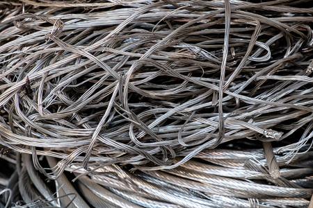 A close up of  stainless steel reelsの写真素材