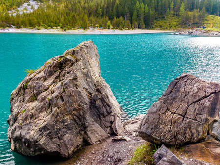 Rocks near the lake