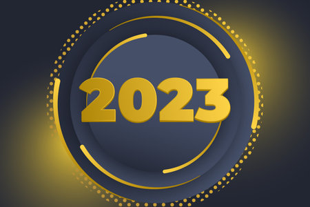 happy new year 2023 background vector illustration