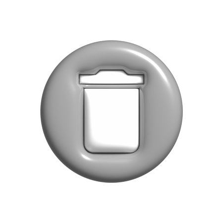 3d trash digital marketing icon. isolated icon.