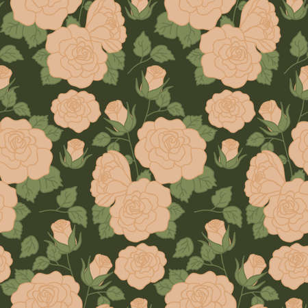 beautiful autumn flowersのイラスト素材