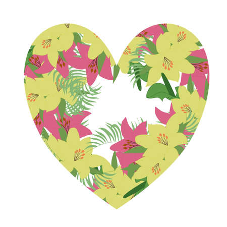 Tropical vector frameのイラスト素材