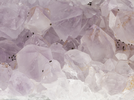 unusual transparent purple crystal natural amethyst with a beautiful shineのeditorial素材