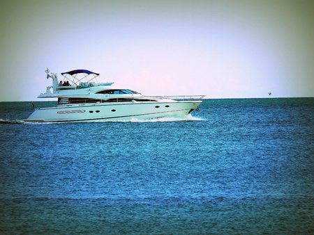 Floating on the sea boats and shipsのeditorial素材