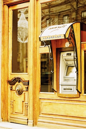 ATM in the old city of Georgia Tbilisiのeditorial素材