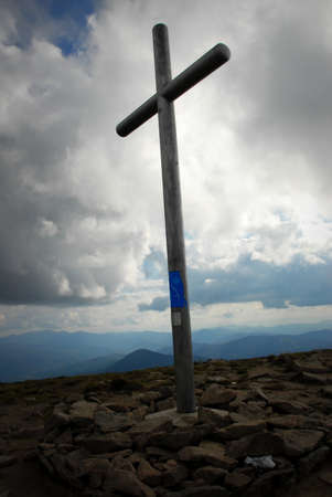 The highest point of Ukraine - the Hoverla.の写真素材