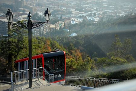Tbilisi in Georgia - the old city centerのeditorial素材