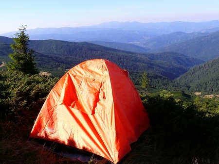 beautiful mountains in the country Carpathian Ukraineの写真素材