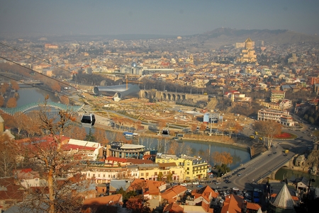 Tbilisi in Georgia - the old city center