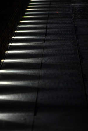 unusual effect on the play of lightの写真素材