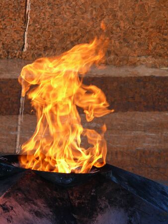 The movement of fire and big flamesの写真素材