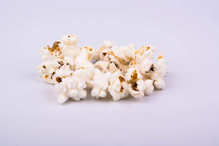 Rick popcorn on a white backgroundの写真素材