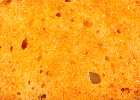 Background of croutons bruschetta with spices closeup