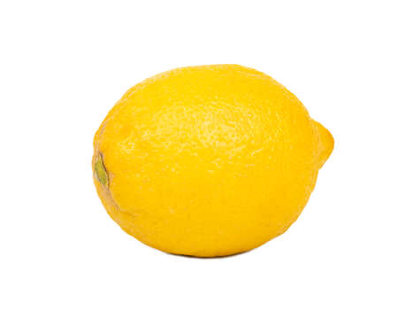 Fresh lemon fruit isolated on white backgroundの写真素材