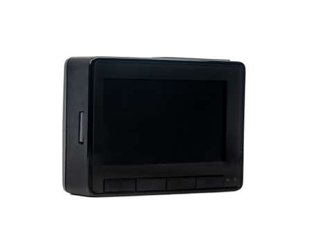 Car DVR isolated on white background rear viewの写真素材