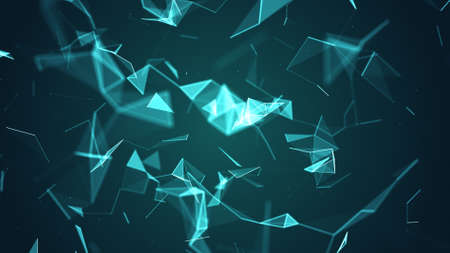 absract geometry background with lines and dots