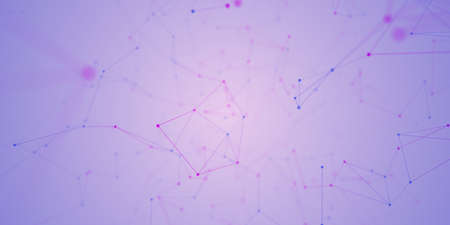 Abstract Plexus Geometrical with lines and dotsの写真素材