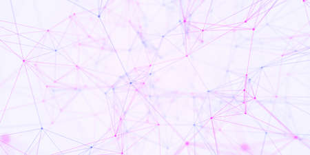 Abstract Plexus Geometrical with lines and dotsの写真素材