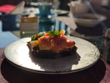 Eat breakfast like a kingの写真素材