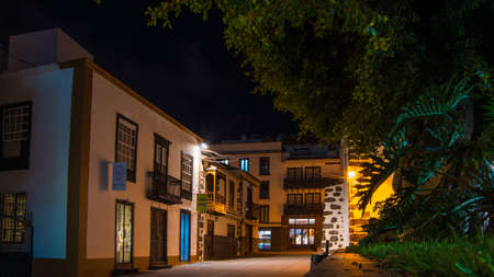 Los Llanos at nightのeditorial素材