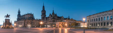 Dresden, Hofkirche and ResidenzschloÃのeditorial素材