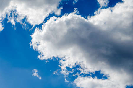 Blue sky with cloud background.