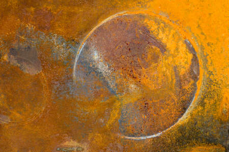 Rust on an old sheet of metal texture.の写真素材
