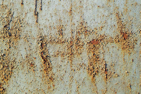 Old paint on rusty metal texture.