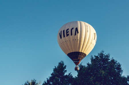 Belaya Tserkov, Ukraine, August 23, 2018 air balloon festival in the parkのeditorial素材
