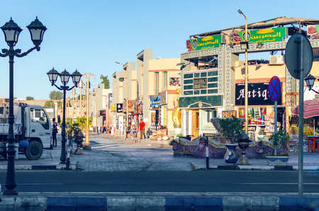 Sharm El Sheikh, Egypt May 10, 2019: Shops on the streets of Sharm El Sheikh.のeditorial素材