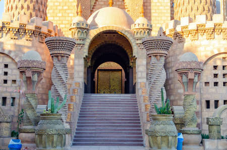 Al Mustafa Mosque in Sharm El Sheikh in the old city.の写真素材