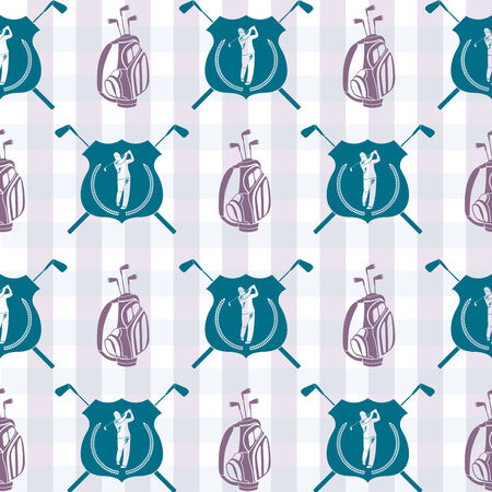 Seamless pattern to topic a golf.のイラスト素材