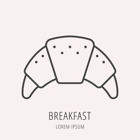 logo or label breakfast.のイラスト素材