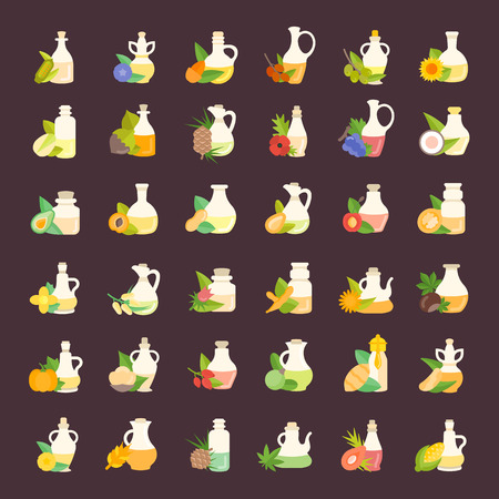 Set of oils.のイラスト素材