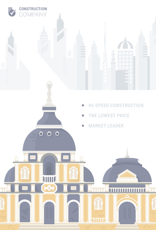Illustration of Saint-Petersburg. Vector illustration for web pages, banners, posters and postcards.のイラスト素材