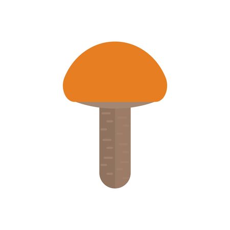 Vector illustration of a mushroom. Colorful icon for food stores, websites and apps.のイラスト素材