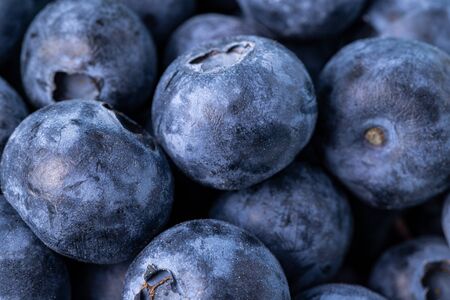 Fresh ripe blueberries closeup. Macro shooting