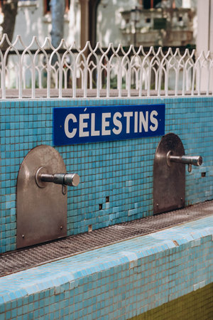 Vichy, France - June 18, 2023: Thermal springs and mineral waters in Vichy, Franceのeditorial素材