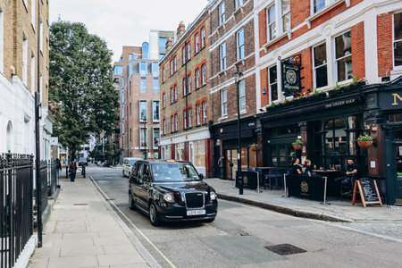 London, United Kingdom - September 25, 2023: beautiful Mayfair district in the West End of London,...