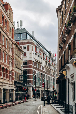 London, United Kingdom - September 25, 2023: beautiful Soho district in the West End of London, on an autumn warm dayのeditorial素材
