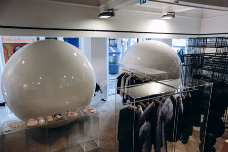 London, United Kingdom - September 25, 2023: Inside the iconic Dover Street Market, an avant-garde fashion store in Londonのeditorial素材