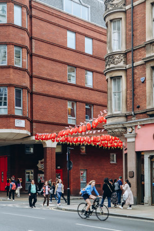 London, United Kingdom - September 25, 2023: Chinatown in central Londonのeditorial素材