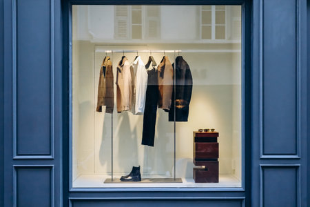 Facade of an elegant ready-to-wear boutique